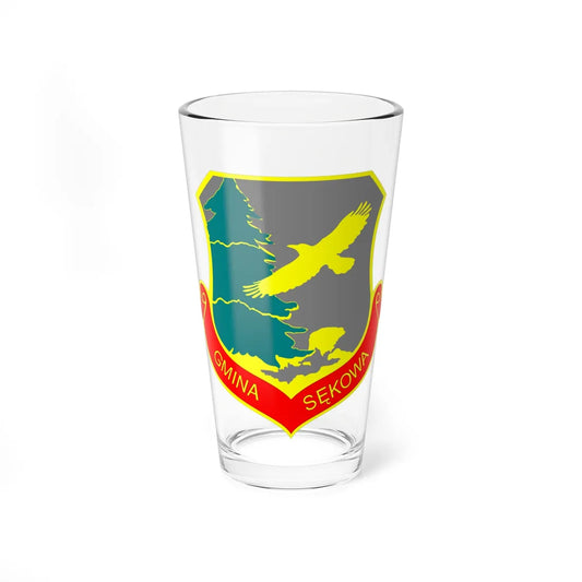 POL gmina Sękowa COA (Poland) (Coat of Arms) Pint Glass 16oz 16oz - Go Mug Yourself