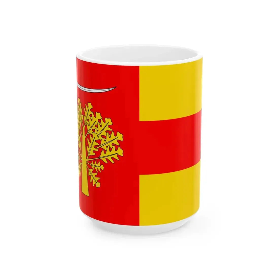 POL gmina Sobolew flag (Poland) White Coffee Mug 15oz - Go Mug Yourself