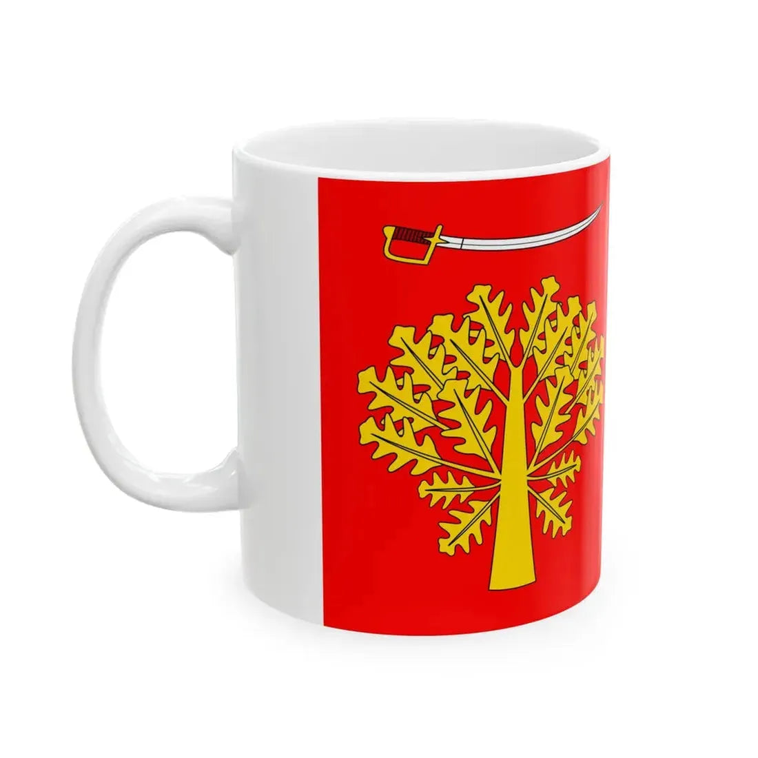 POL gmina Sobolew flag (Poland) White Coffee Mug - Go Mug Yourself