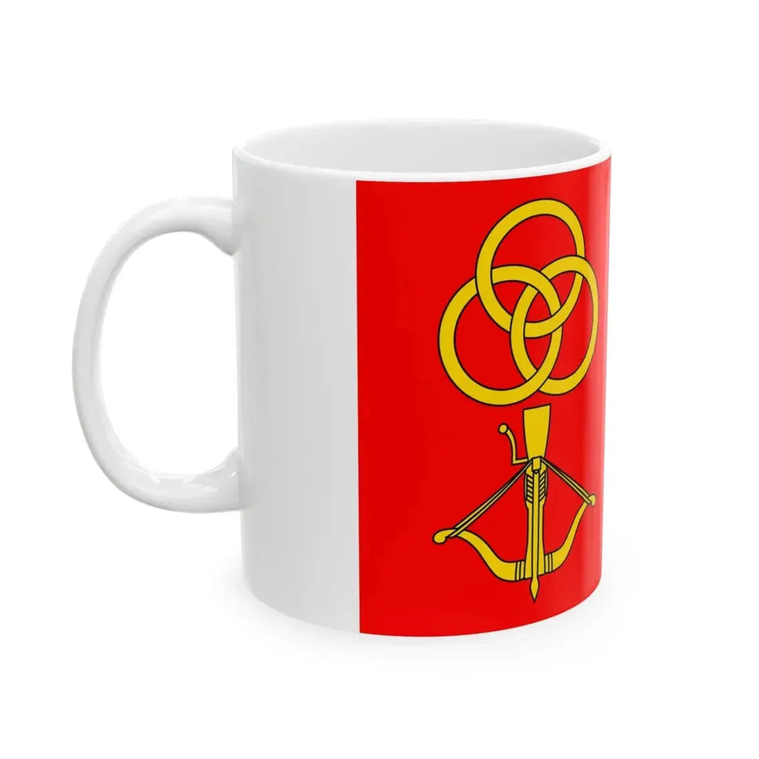 POL gmina Strzelce flag (Poland) White Coffee Mug - Go Mug Yourself