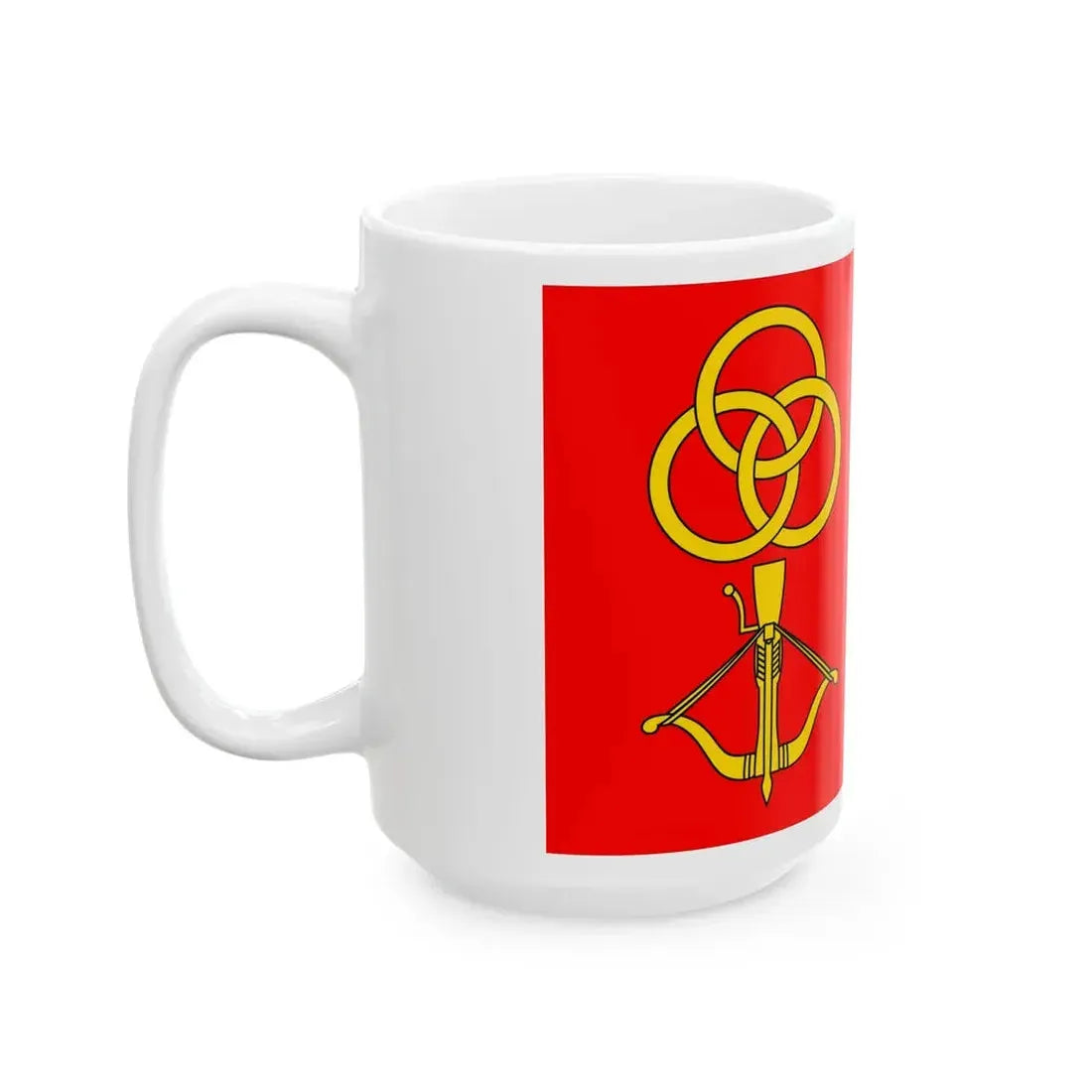 POL gmina Strzelce flag (Poland) White Coffee Mug - Go Mug Yourself