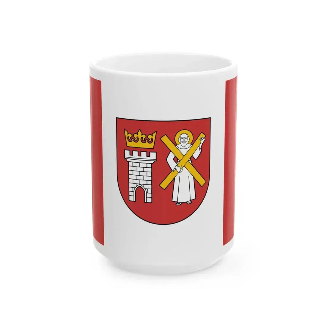 POL gmina Szaflary flag (Poland) White Coffee Mug 15oz - Go Mug Yourself