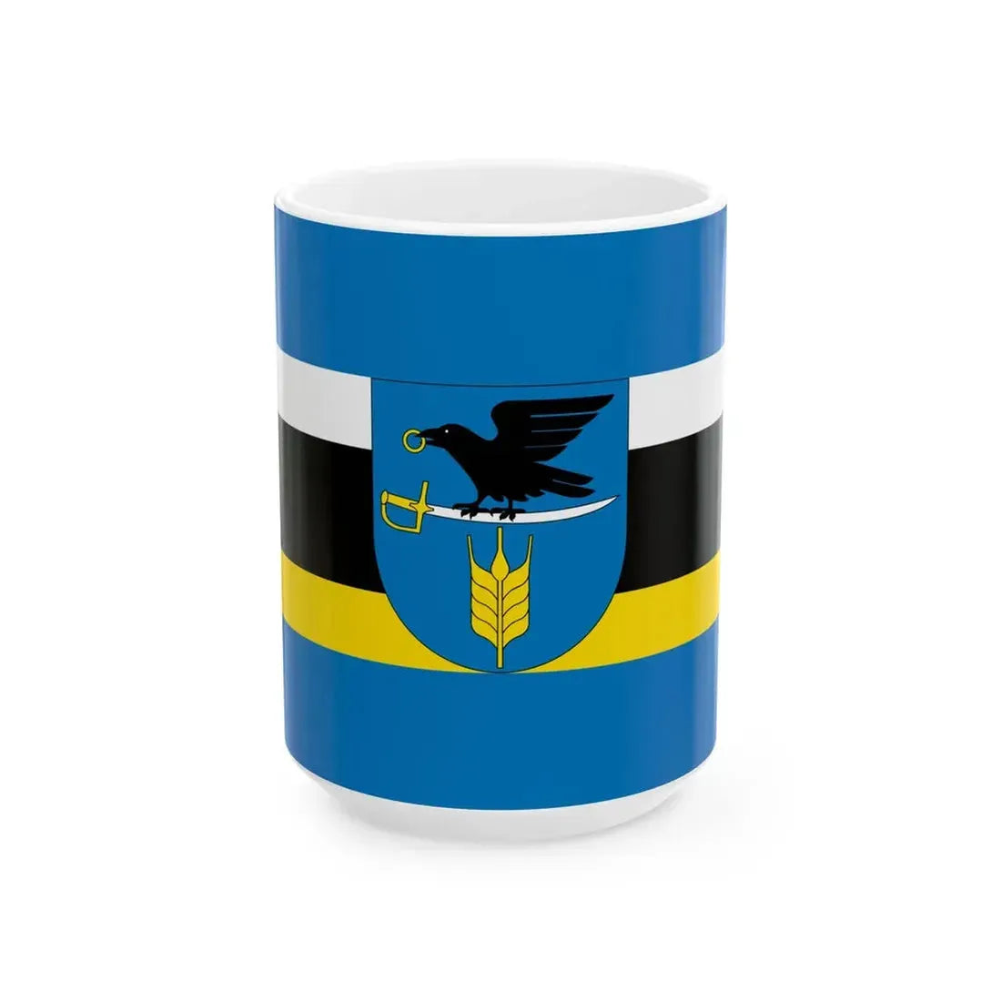 POL gmina Szepietowo flag (Poland) White Coffee Mug 15oz - Go Mug Yourself