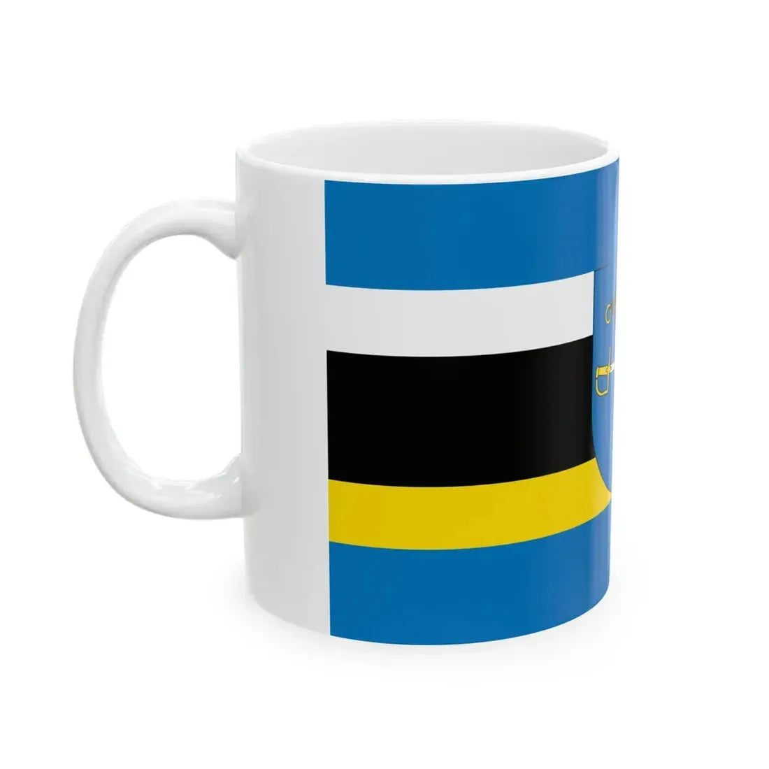 POL gmina Szepietowo flag (Poland) White Coffee Mug - Go Mug Yourself