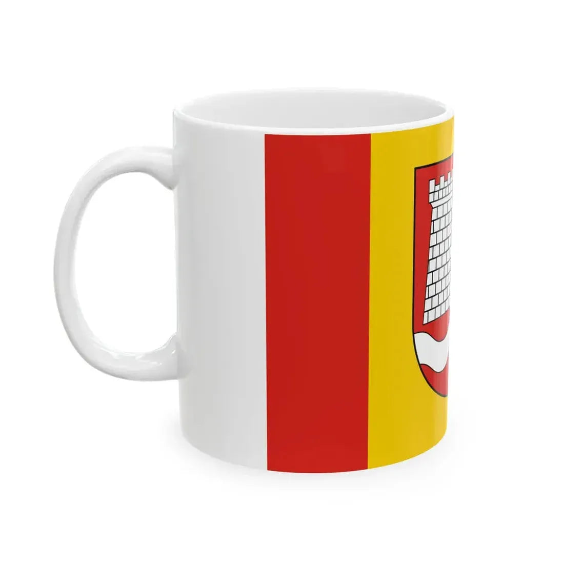 POL gmina Tomice flag (Poland) White Coffee Mug - Go Mug Yourself