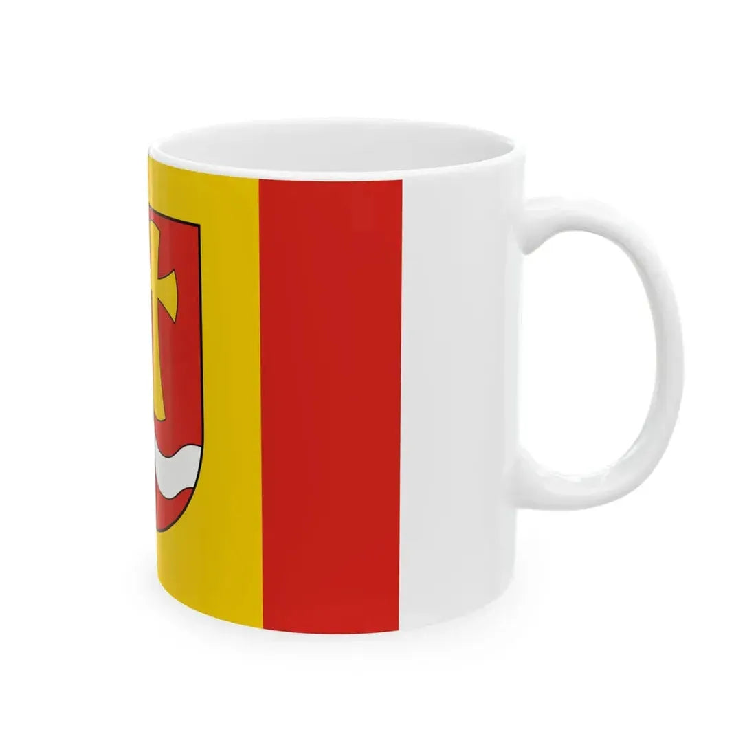 POL gmina Tomice flag (Poland) White Coffee Mug - Go Mug Yourself