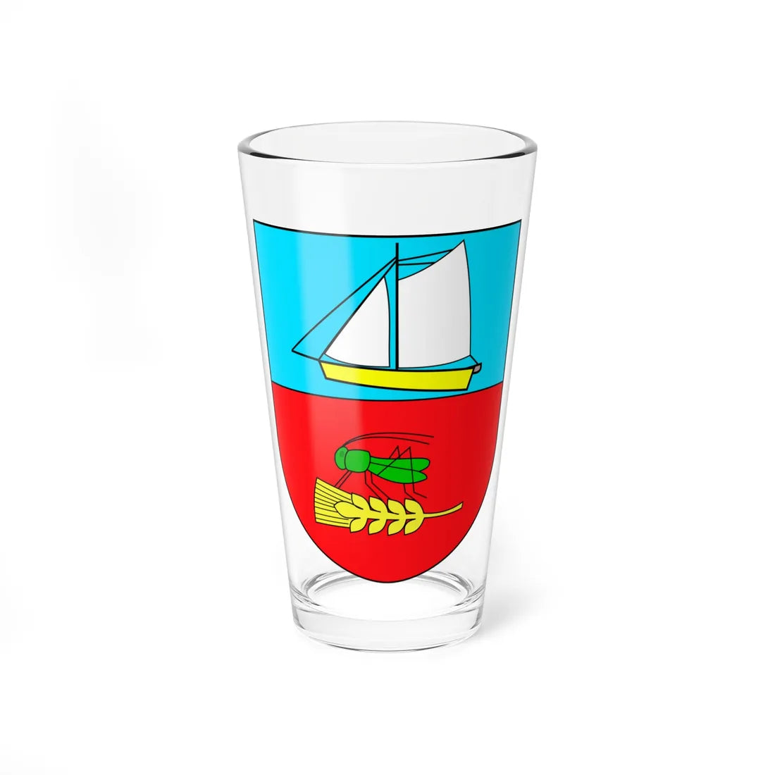 POL gmina Ustka COA (Poland) (Coat of Arms) Pint Glass 16oz 16oz - Go Mug Yourself