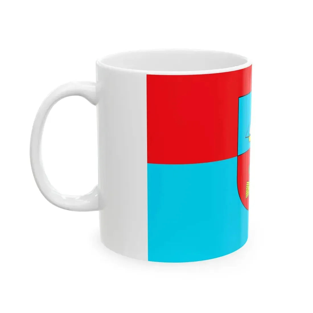 POL gmina Ustka flag (Poland) White Coffee Mug - Go Mug Yourself