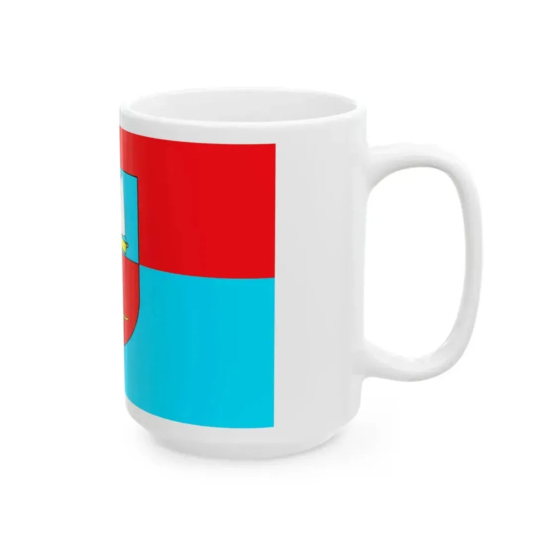POL gmina Ustka flag (Poland) White Coffee Mug - Go Mug Yourself