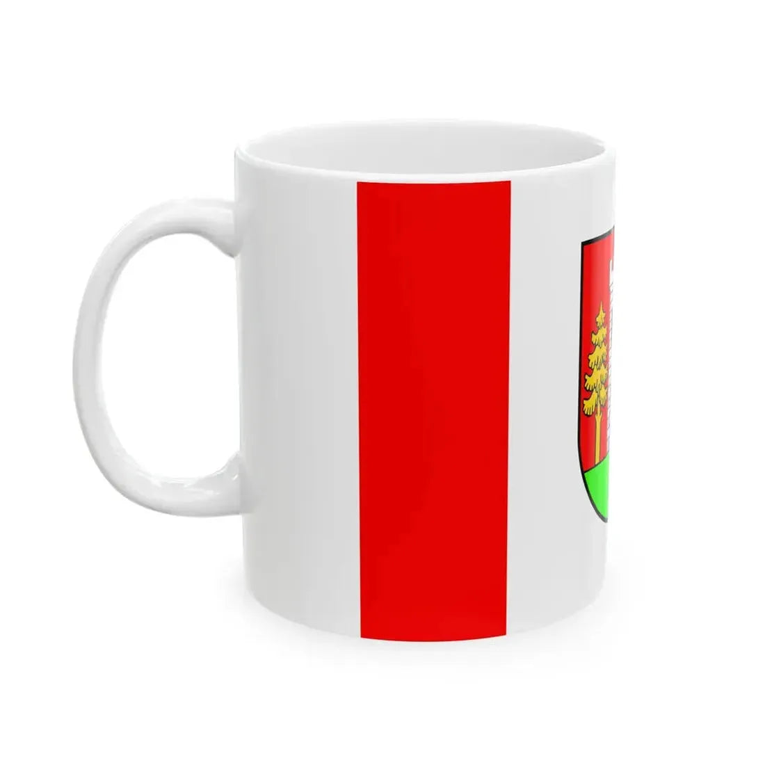 POL gmina Wielbark flag (Poland) White Coffee Mug - Go Mug Yourself