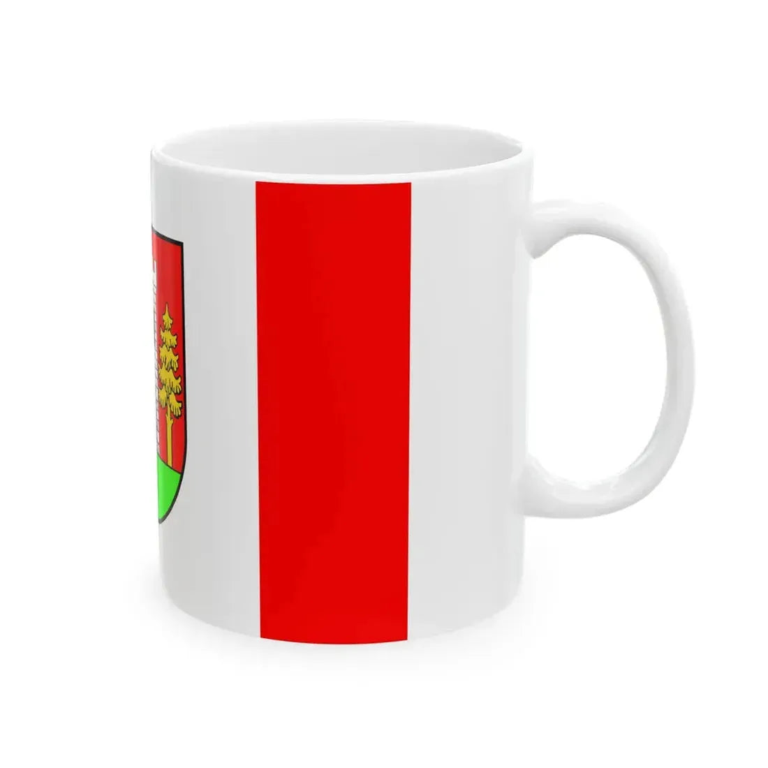 POL gmina Wielbark flag (Poland) White Coffee Mug - Go Mug Yourself