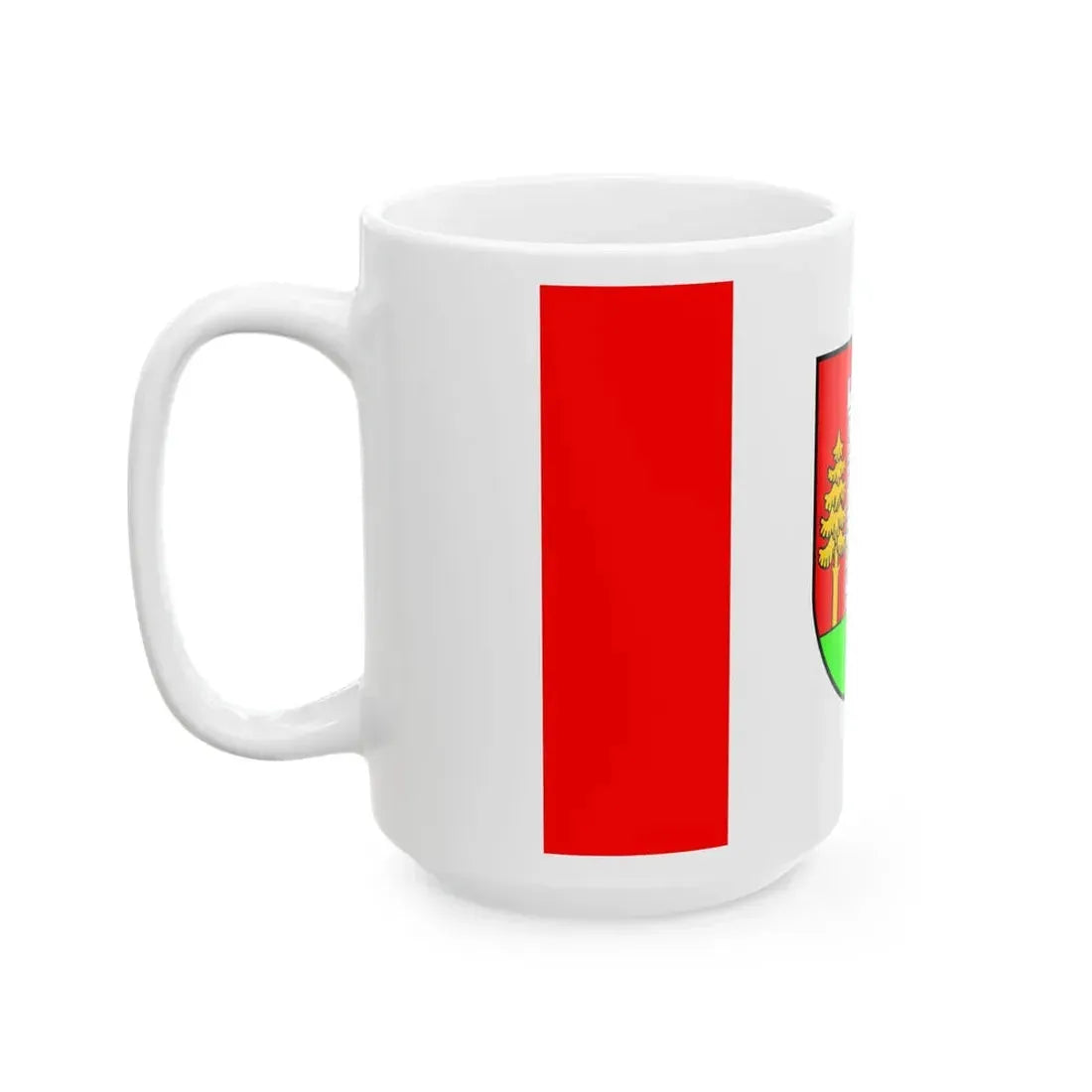 POL gmina Wielbark flag (Poland) White Coffee Mug - Go Mug Yourself