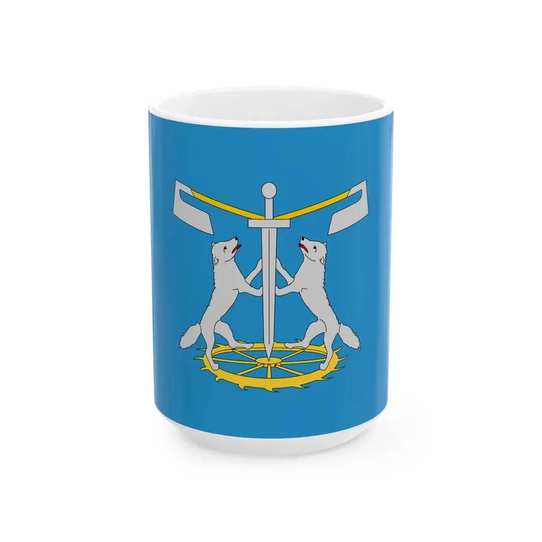 POL gmina Wilczyce flag (Poland) White Coffee Mug 15oz - Go Mug Yourself