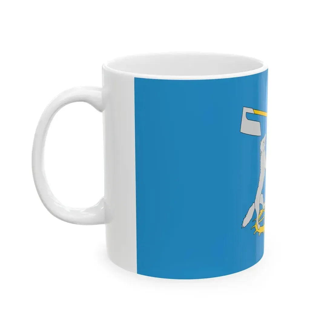 POL gmina Wilczyce flag (Poland) White Coffee Mug - Go Mug Yourself