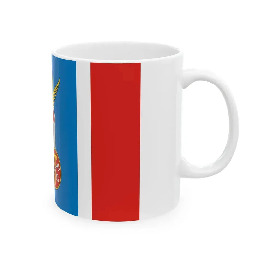 POL gmina Wolanow flag (Poland) White Coffee Mug - Go Mug Yourself