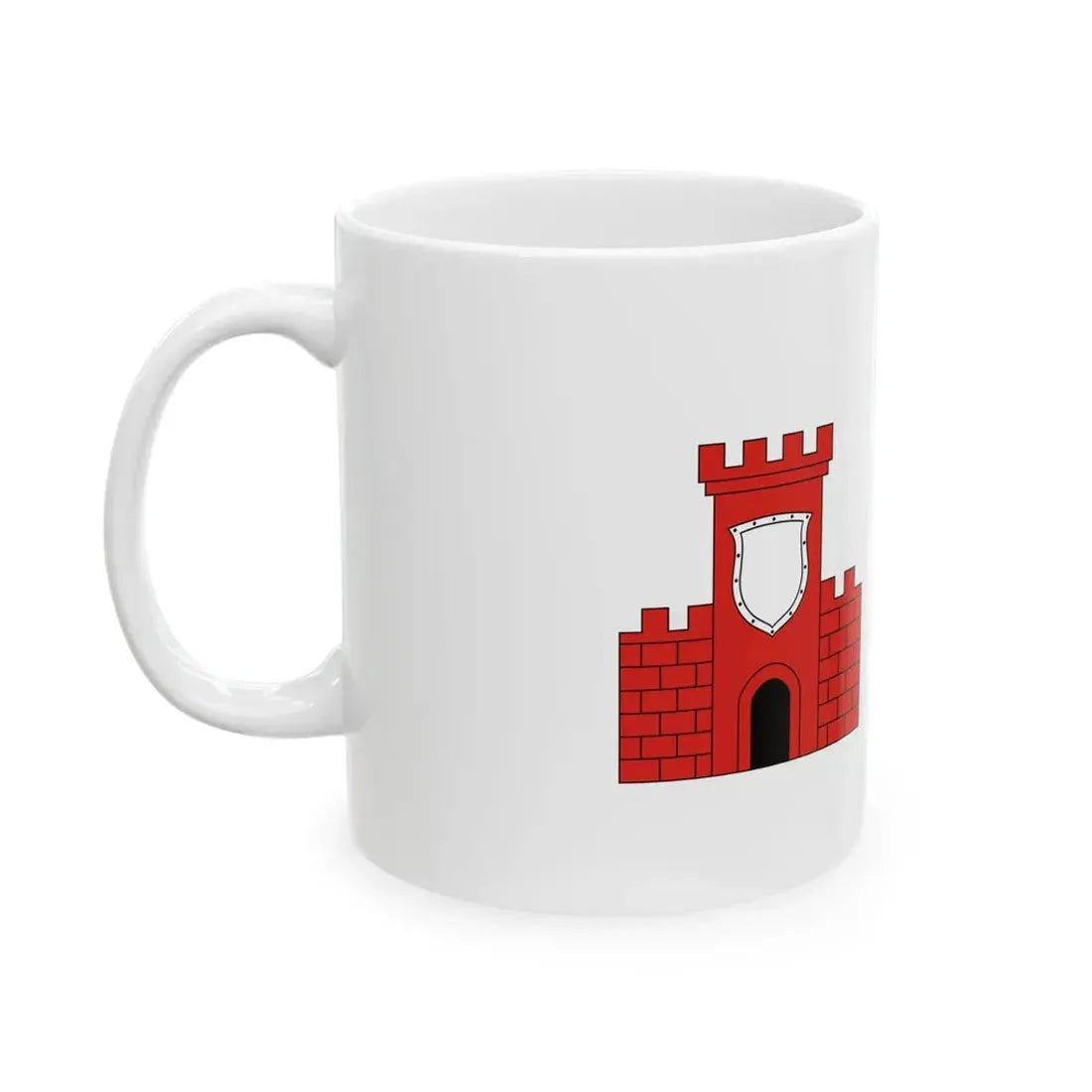 POL gmina Wysokie flag (Poland) White Coffee Mug - Go Mug Yourself