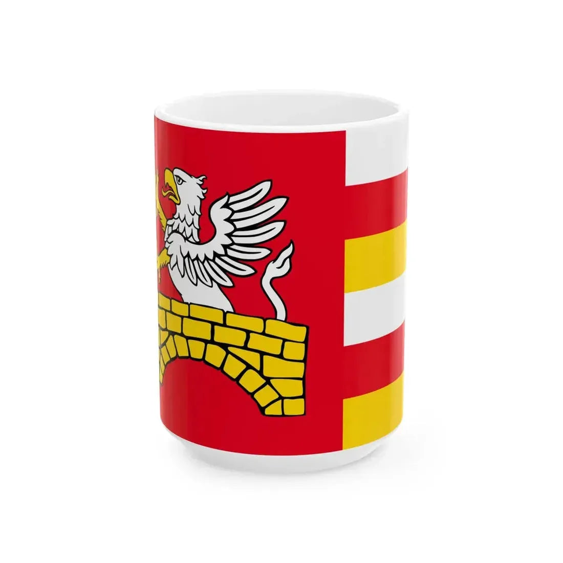 POL gmina Zamosc flag (Poland) White Coffee Mug 15oz - Go Mug Yourself