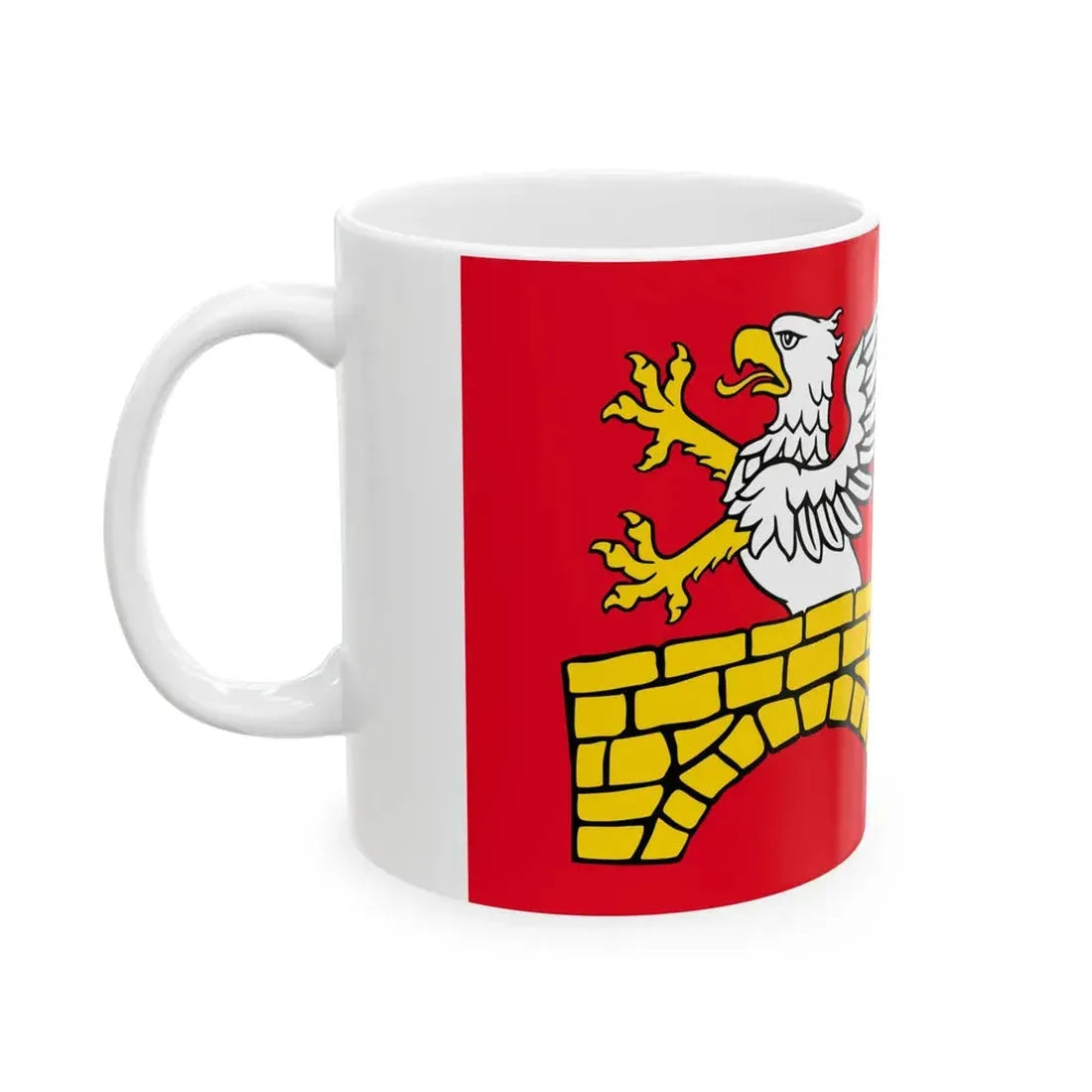POL gmina Zamosc flag (Poland) White Coffee Mug - Go Mug Yourself