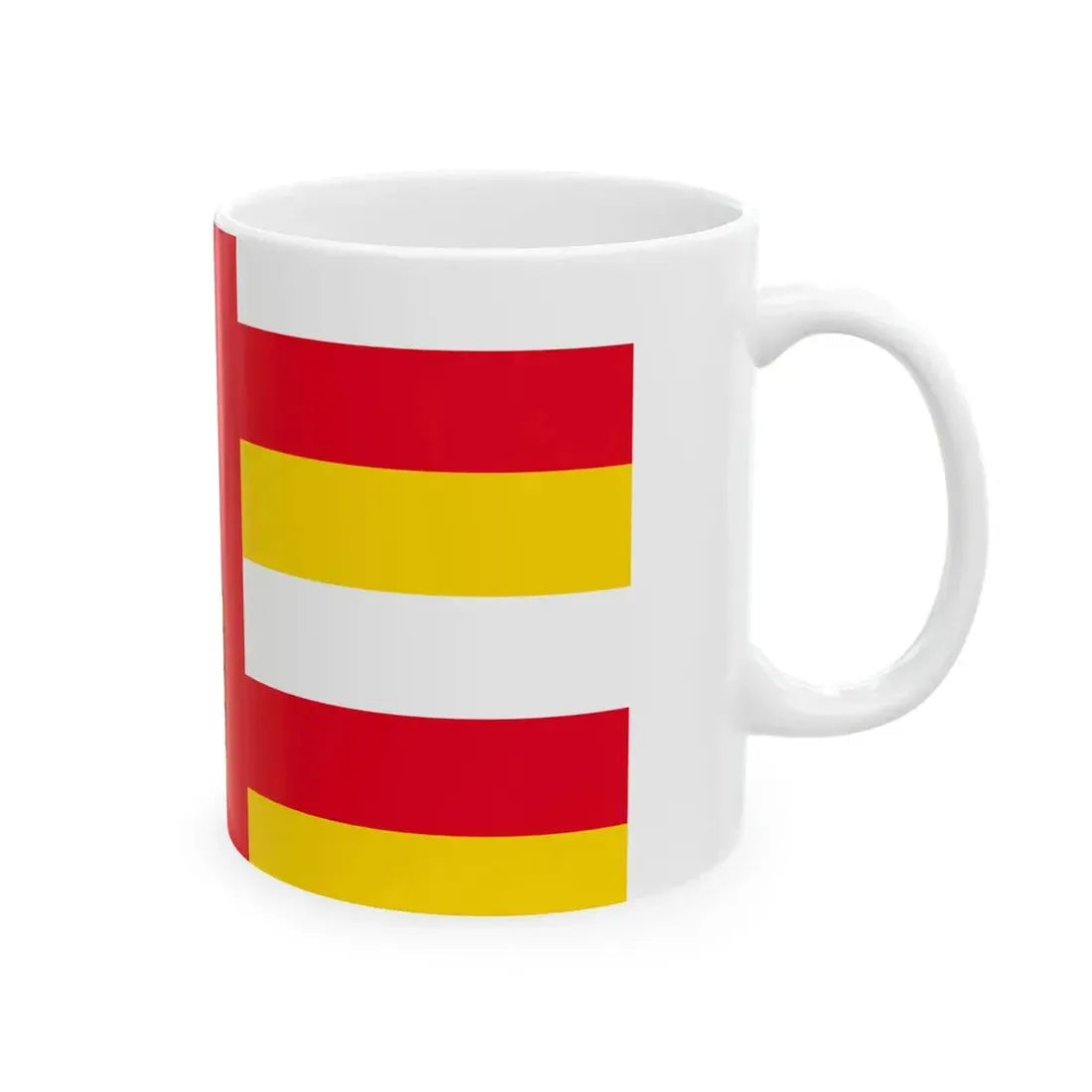 POL gmina Zamosc flag (Poland) White Coffee Mug - Go Mug Yourself