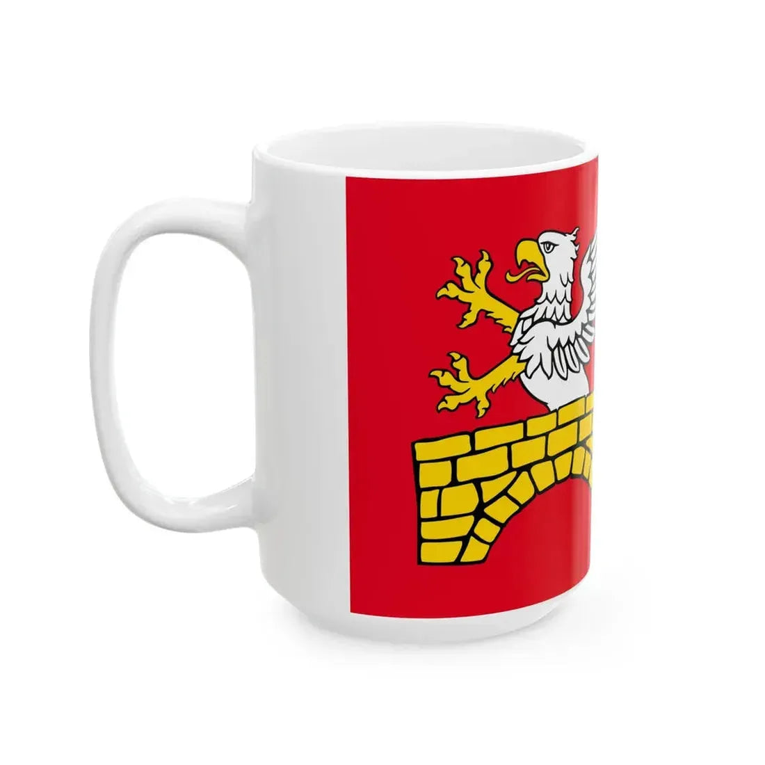 POL gmina Zamosc flag (Poland) White Coffee Mug - Go Mug Yourself