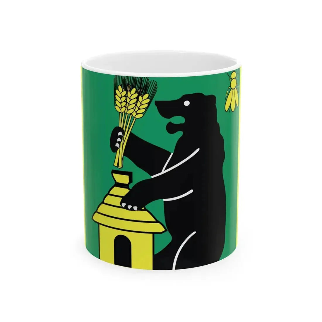 POL gmina Zelechlinek flag (Poland) White Coffee Mug 11oz - Go Mug Yourself