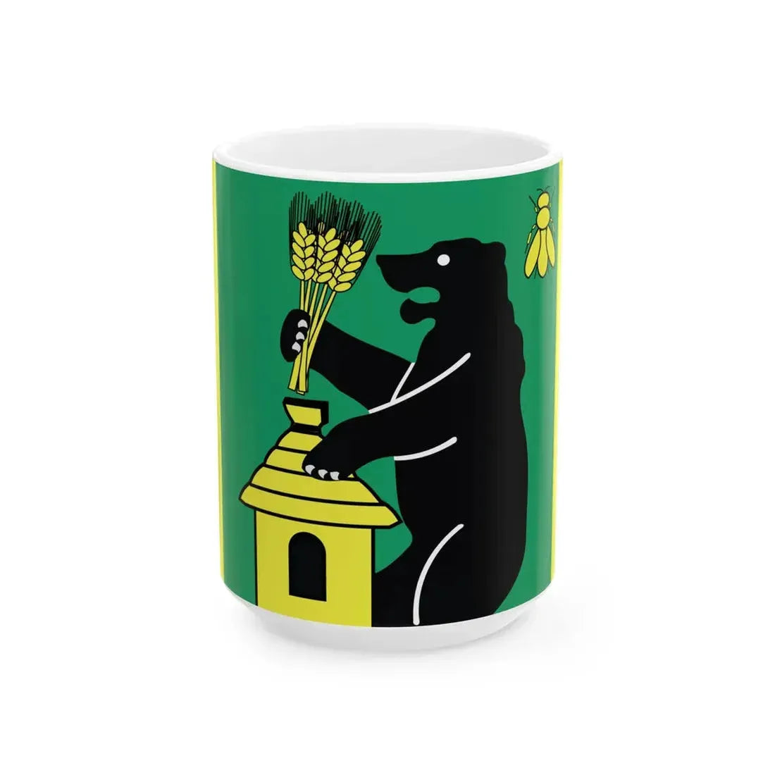 POL gmina Zelechlinek flag (Poland) White Coffee Mug 15oz - Go Mug Yourself