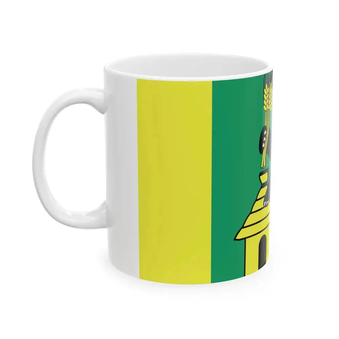 POL gmina Zelechlinek flag (Poland) White Coffee Mug - Go Mug Yourself