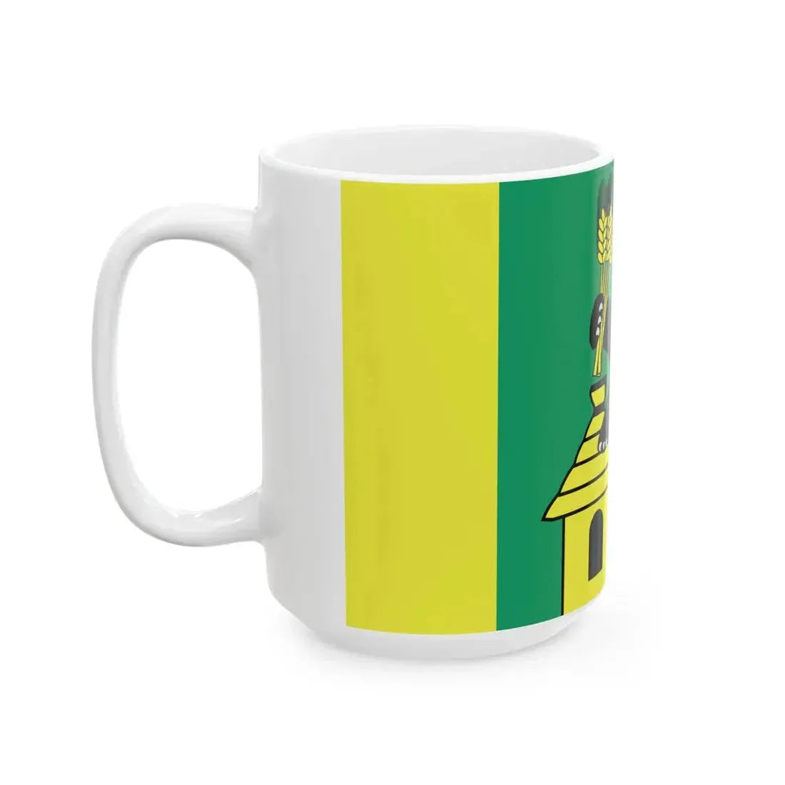 POL gmina Zelechlinek flag (Poland) White Coffee Mug - Go Mug Yourself