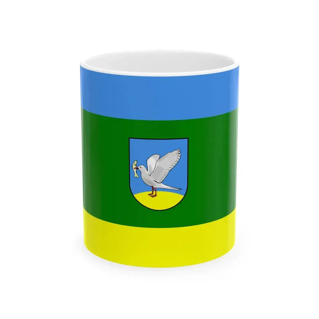 POL Gniew flag (Poland) White Coffee Mug 11oz - Go Mug Yourself