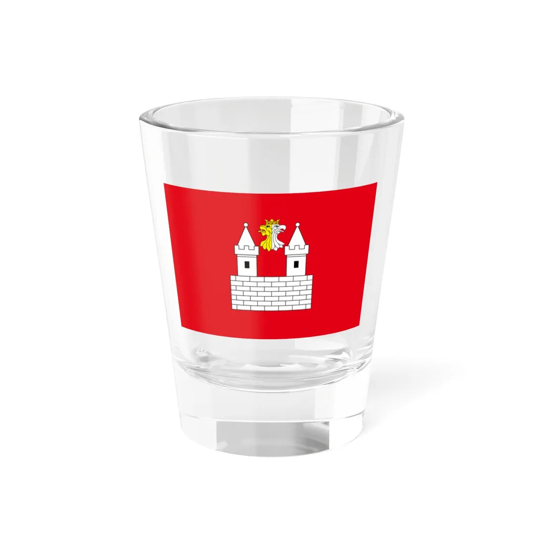 POL Gniewkowo flag (Poland) Shot Glass 1.5oz - Go Mug Yourself