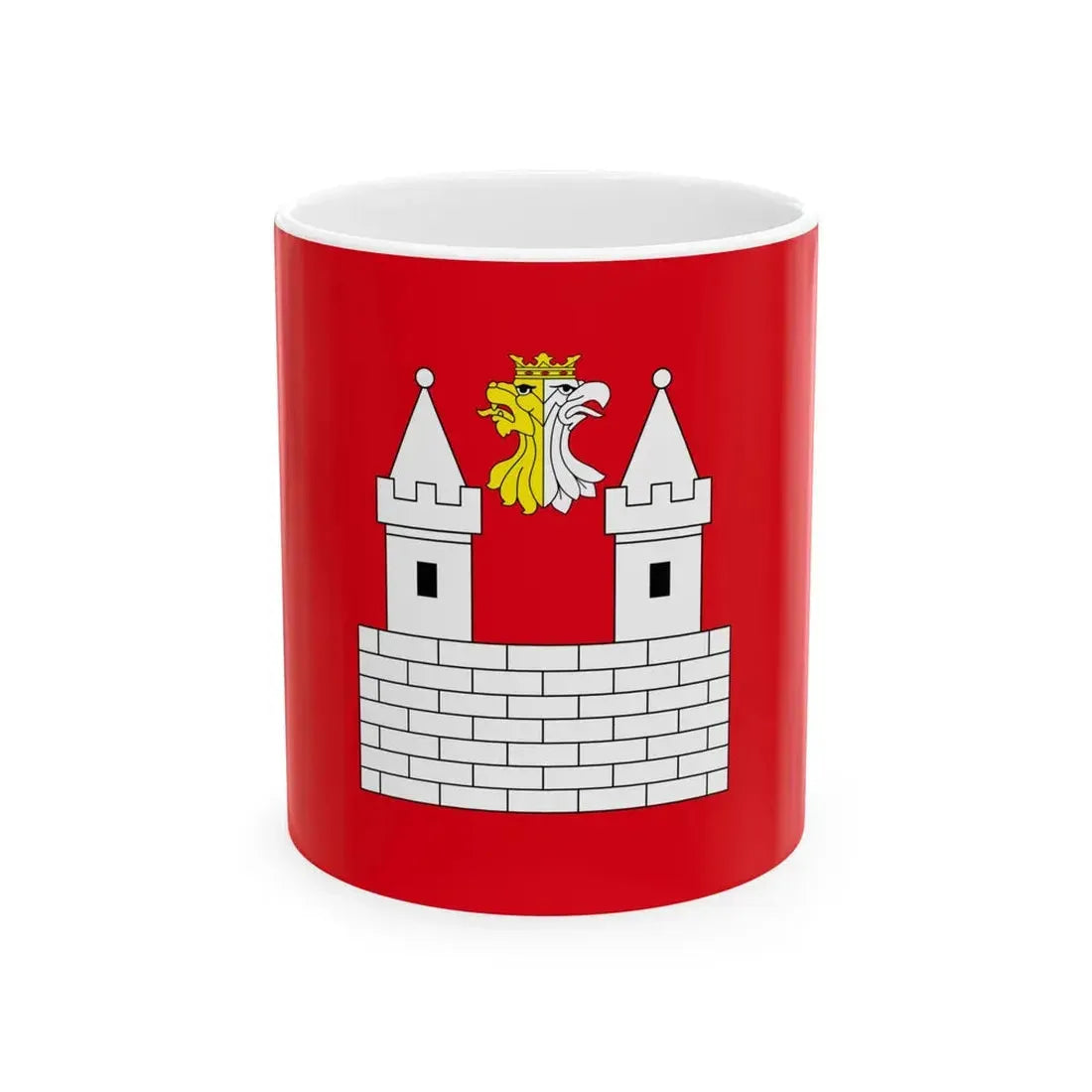 POL Gniewkowo flag (Poland) White Coffee Mug 11oz - Go Mug Yourself