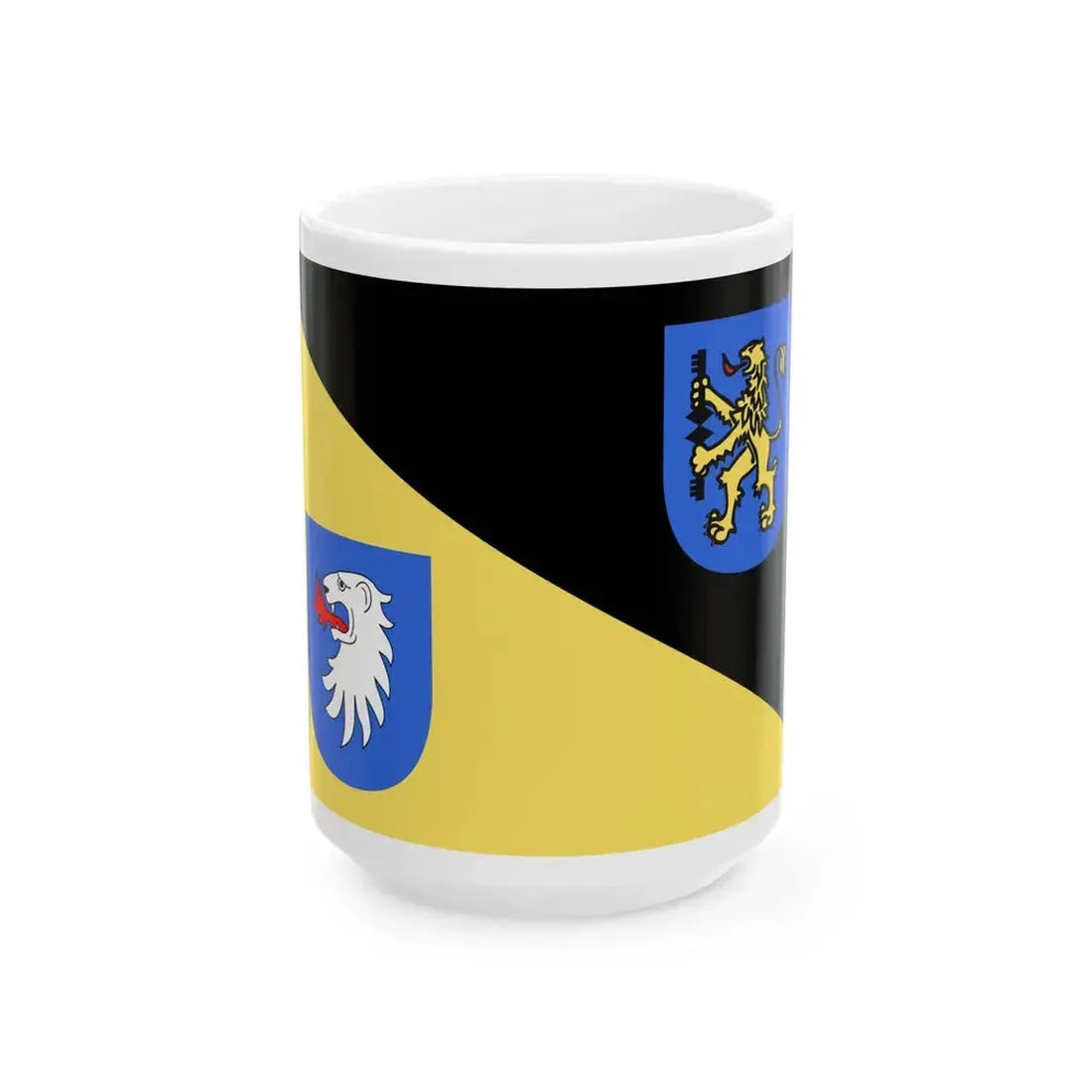 POL Gorlice flag (Poland) White Coffee Mug 15oz - Go Mug Yourself