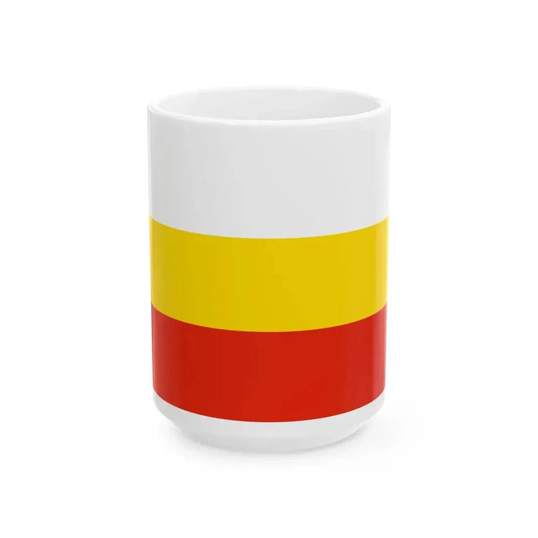 POL Gubin flag (Poland) White Coffee Mug 15oz - Go Mug Yourself