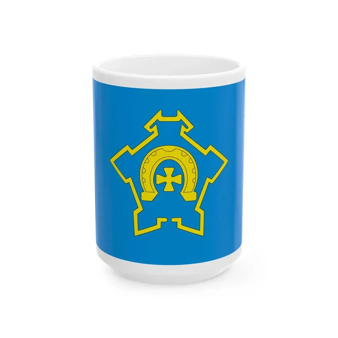 POL Iwaniska flag (Poland) White Coffee Mug 15oz - Go Mug Yourself