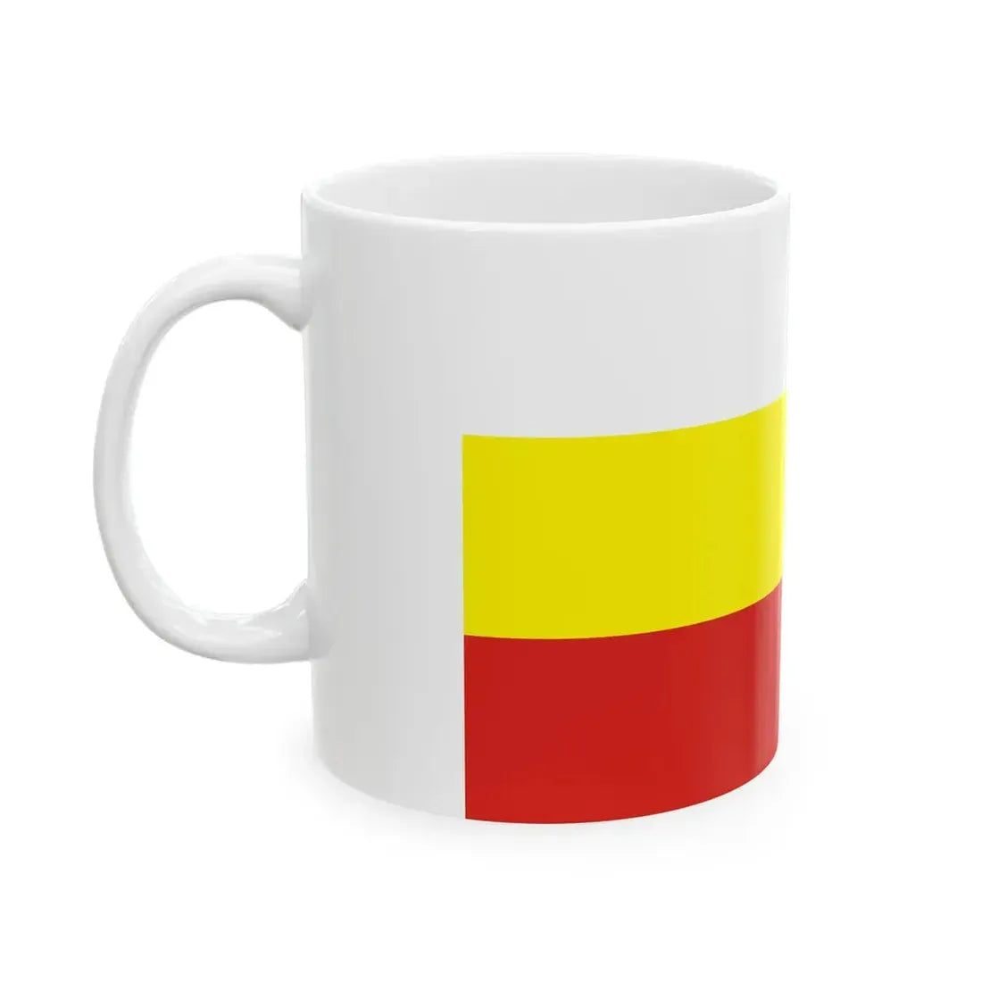 POL Jelenia Gora flag (Poland) White Coffee Mug - Go Mug Yourself