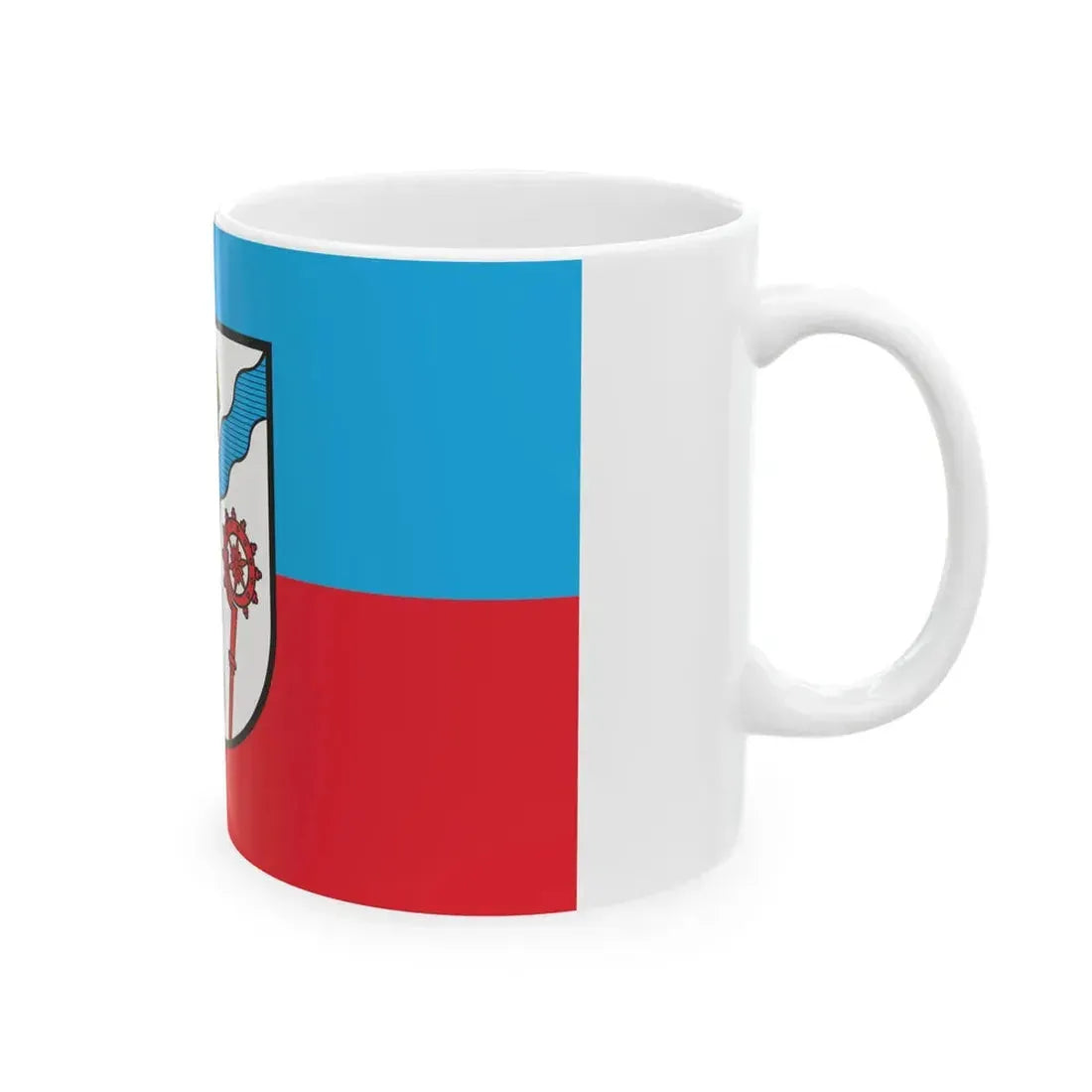POL Karlino flag (Poland) White Coffee Mug - Go Mug Yourself
