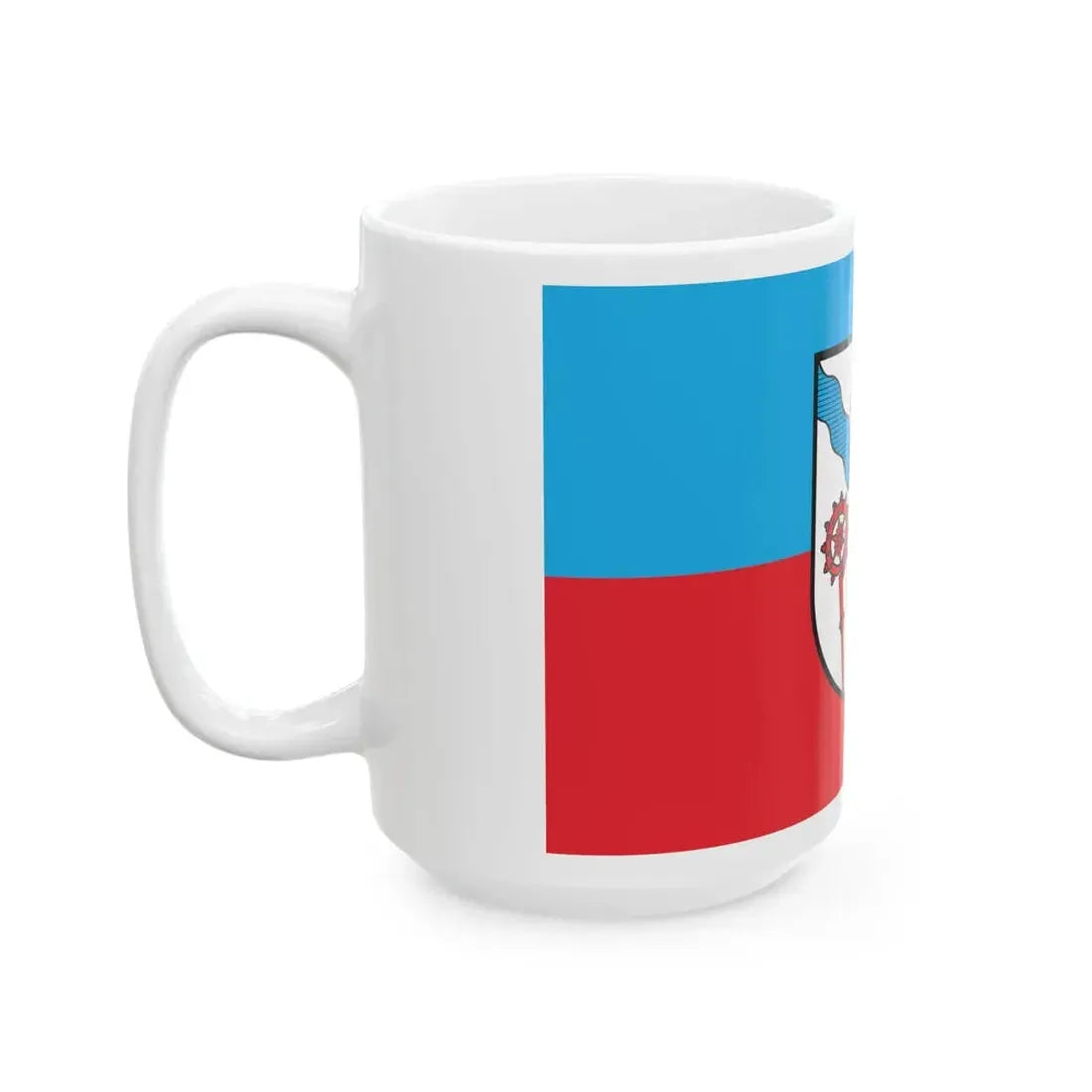 POL Karlino flag (Poland) White Coffee Mug - Go Mug Yourself