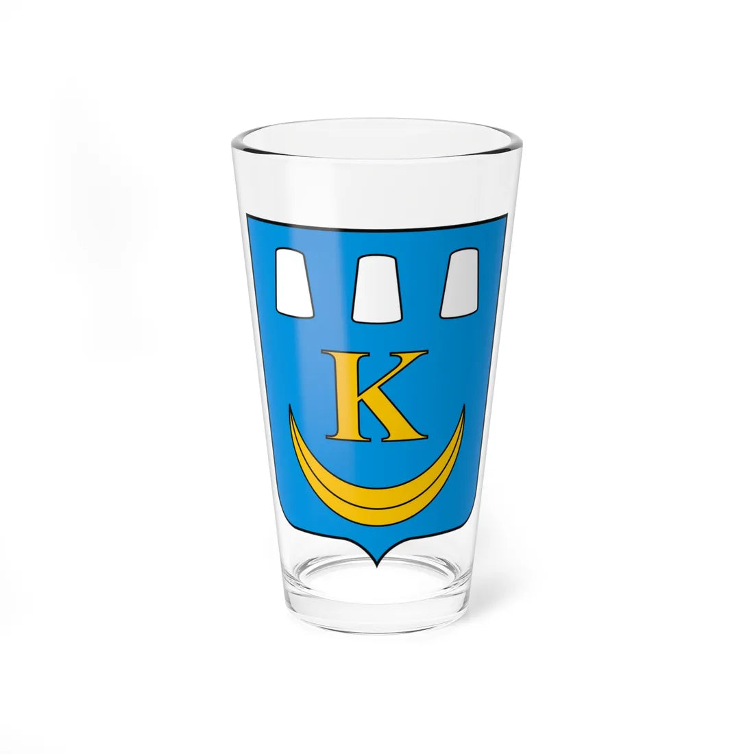 POL Kałusz COA (Ukraine) (Coat of Arms) Pint Glass 16oz 16oz - Go Mug Yourself