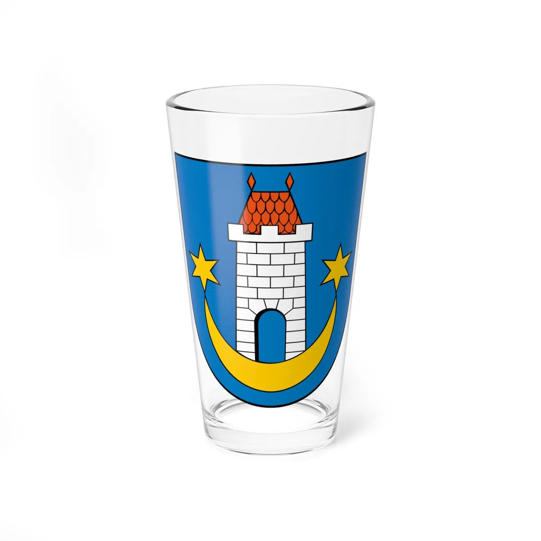 POL Kazimierz Dolny COA (Poland) (Coat of Arms) Pint Glass 16oz 16oz - Go Mug Yourself