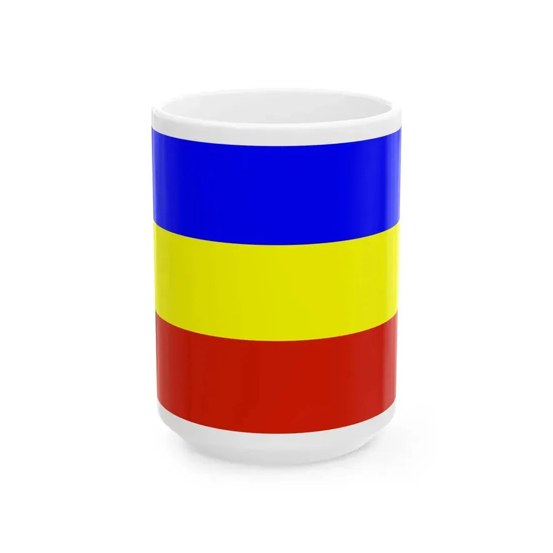 POL Kietrz flag (Poland) White Coffee Mug 15oz - Go Mug Yourself