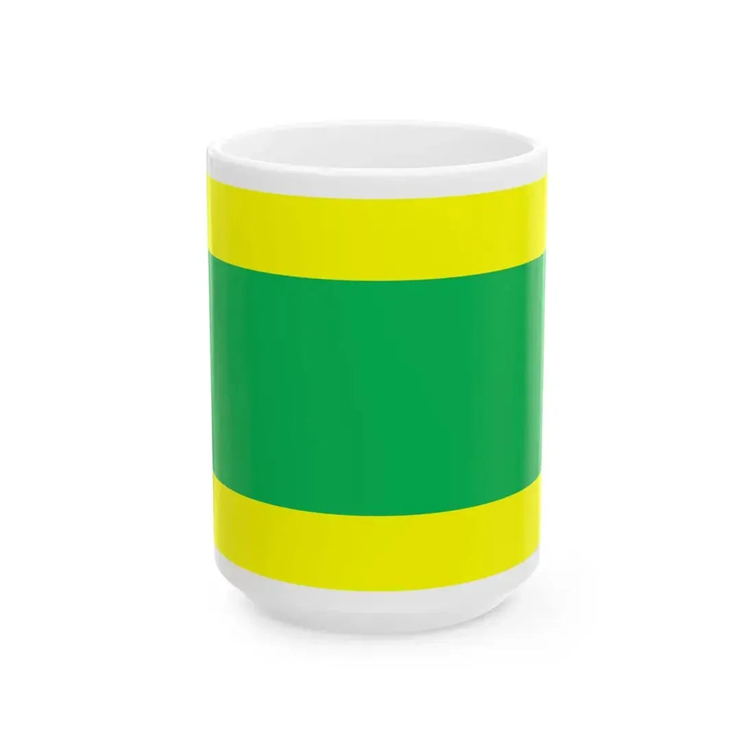 POL Kleszczow flag (Poland) White Coffee Mug 15oz - Go Mug Yourself