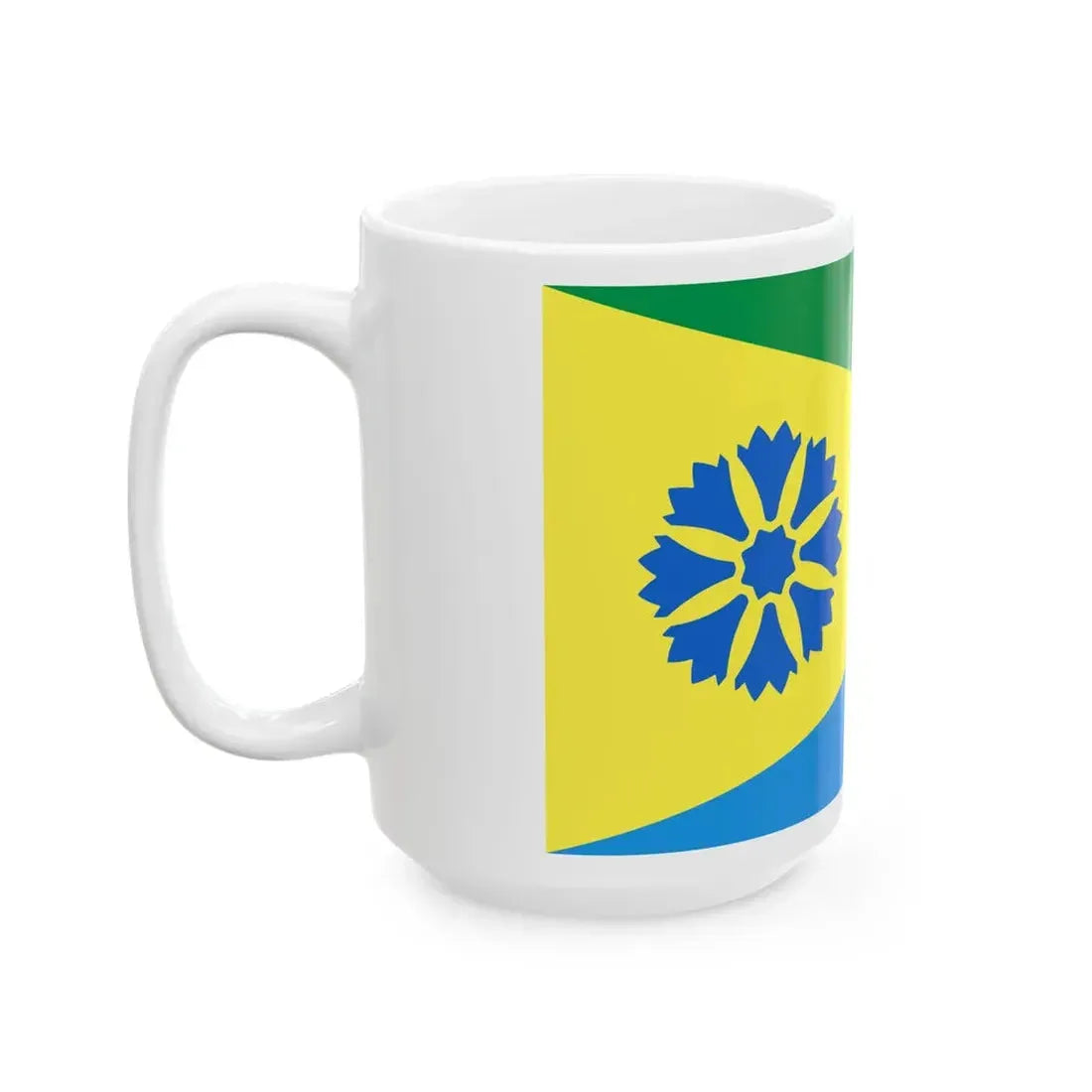POL Kociewie flag (Poland) White Coffee Mug - Go Mug Yourself