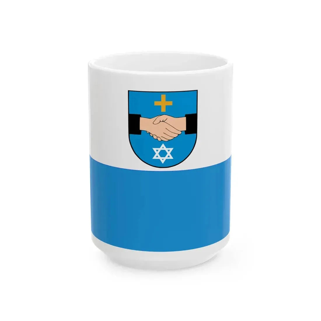 POL Kolbuszowa flag (Poland) White Coffee Mug 15oz - Go Mug Yourself
