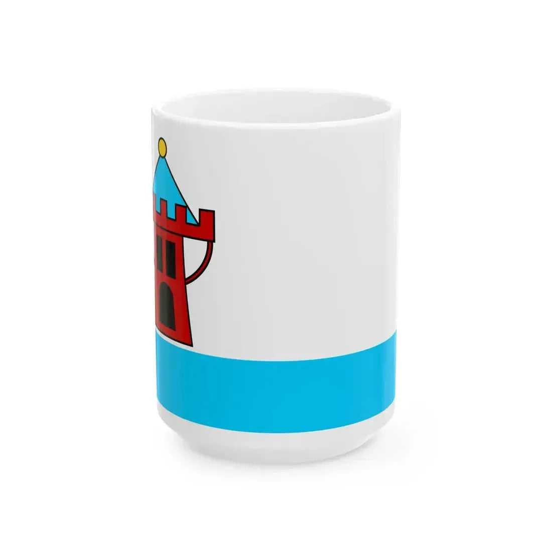 POL Koscian flag (Poland) White Coffee Mug 15oz - Go Mug Yourself