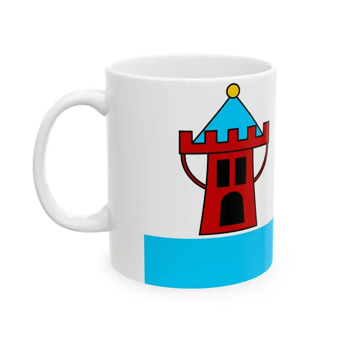 POL Koscian flag (Poland) White Coffee Mug - Go Mug Yourself