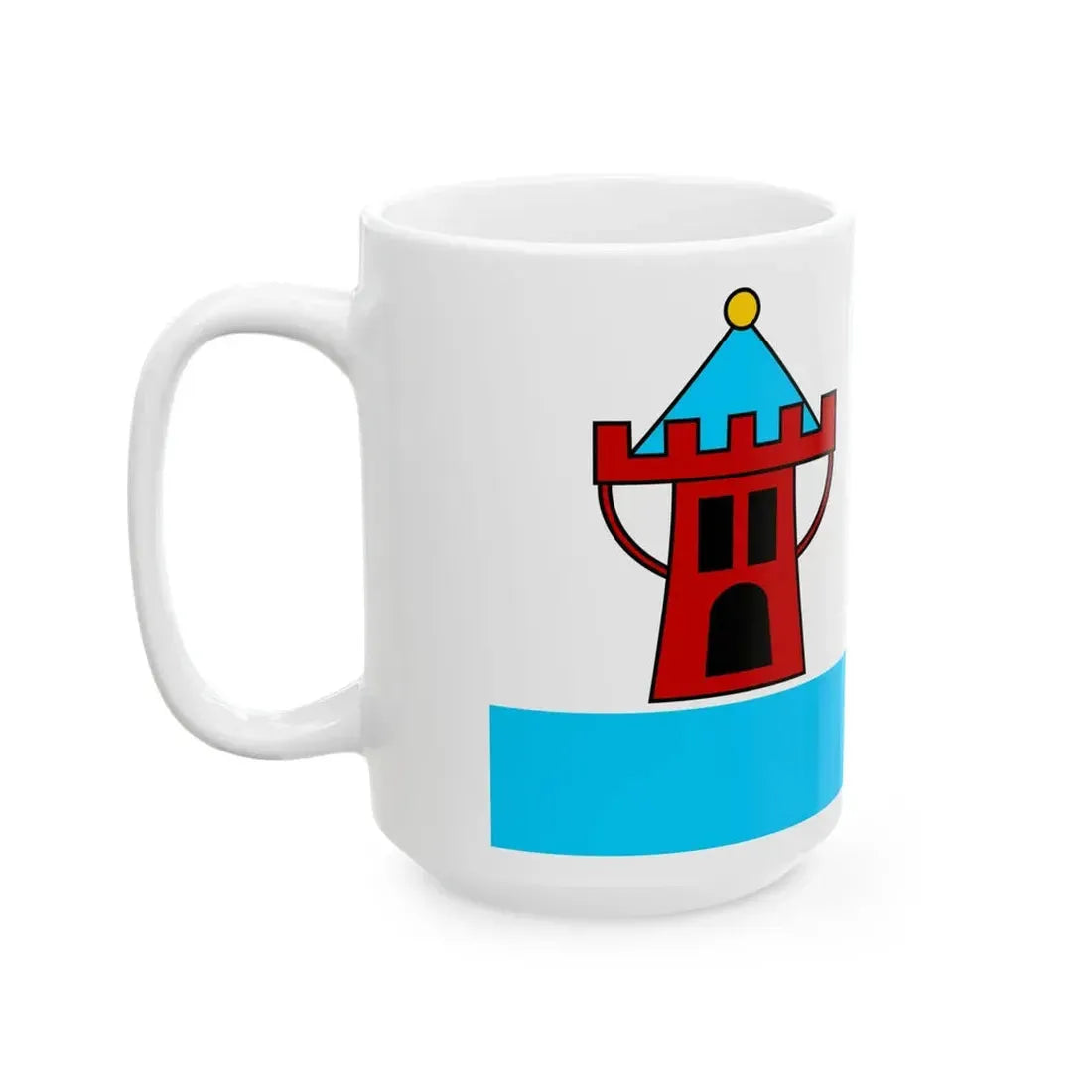 POL Koscian flag (Poland) White Coffee Mug - Go Mug Yourself