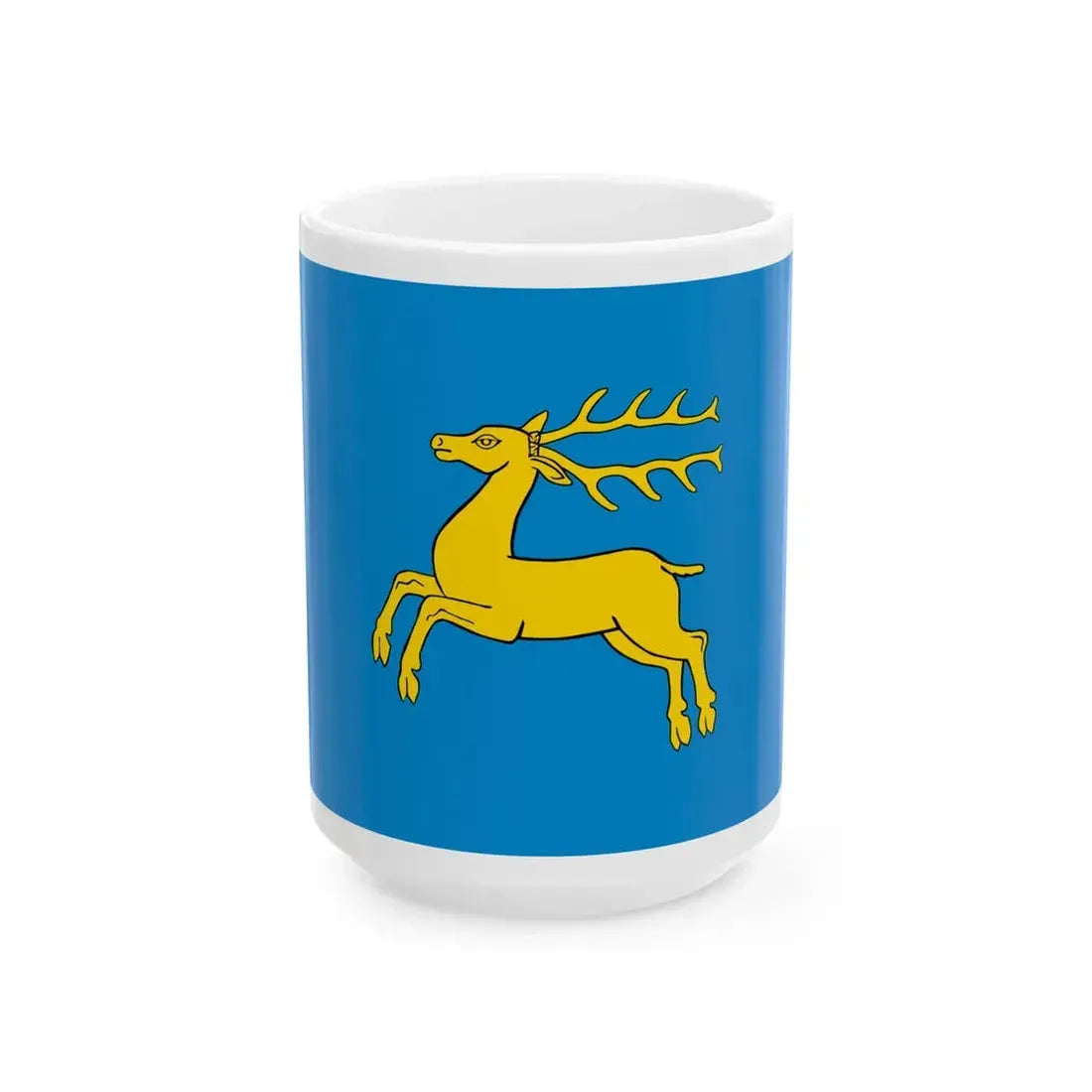 POL Kozienice flag (Poland) White Coffee Mug 15oz - Go Mug Yourself