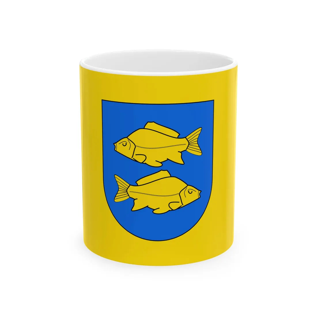 POL Krasnystaw flag by Orem (Poland) White Coffee Mug 11oz - Go Mug Yourself