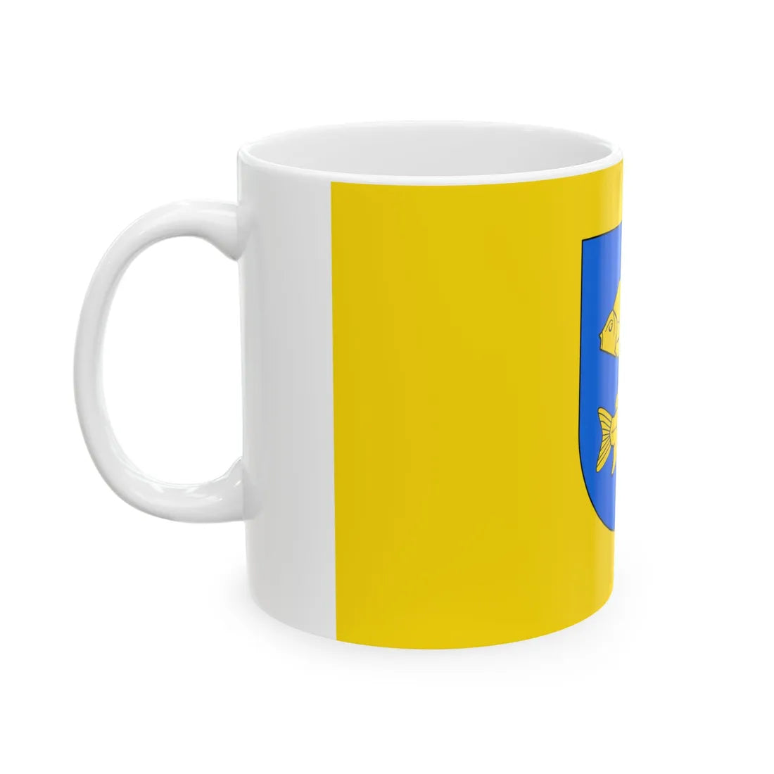 POL Krasnystaw flag by Orem (Poland) White Coffee Mug - Go Mug Yourself