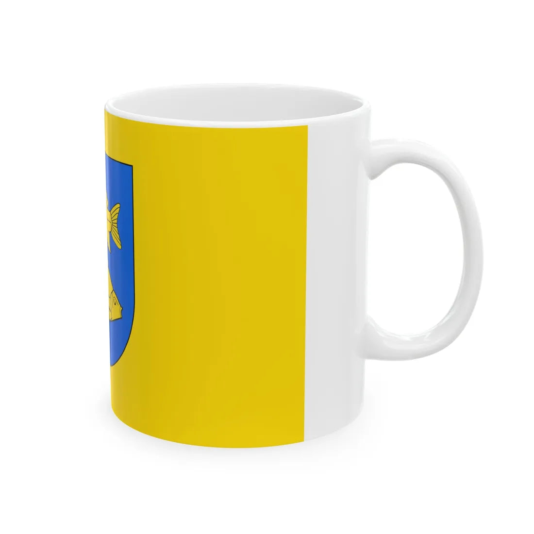 POL Krasnystaw flag by Orem (Poland) White Coffee Mug - Go Mug Yourself